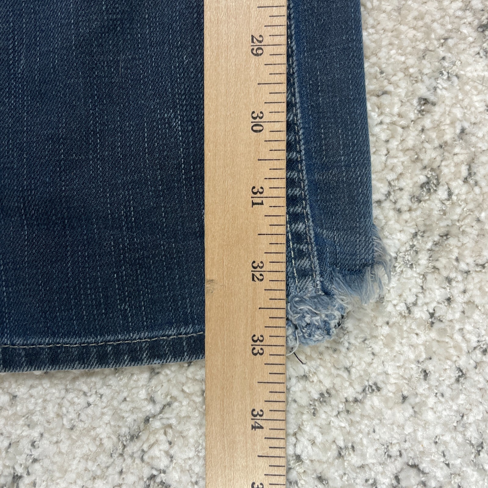 Hudson Jeans Men 32x33 Bootcut Pants Flap Pockets Distressed *RIPPED* Button Fly