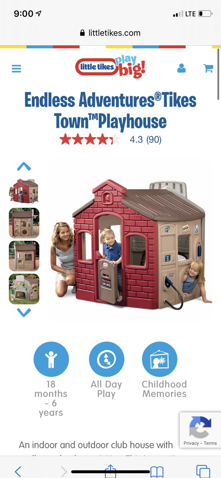tikes town playhouse