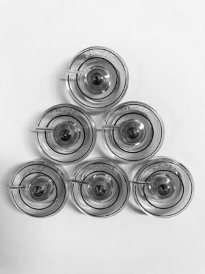 6 Spulen (Magische Spule) für Singer Touch Tronic Nähmaschinen u.v.m.