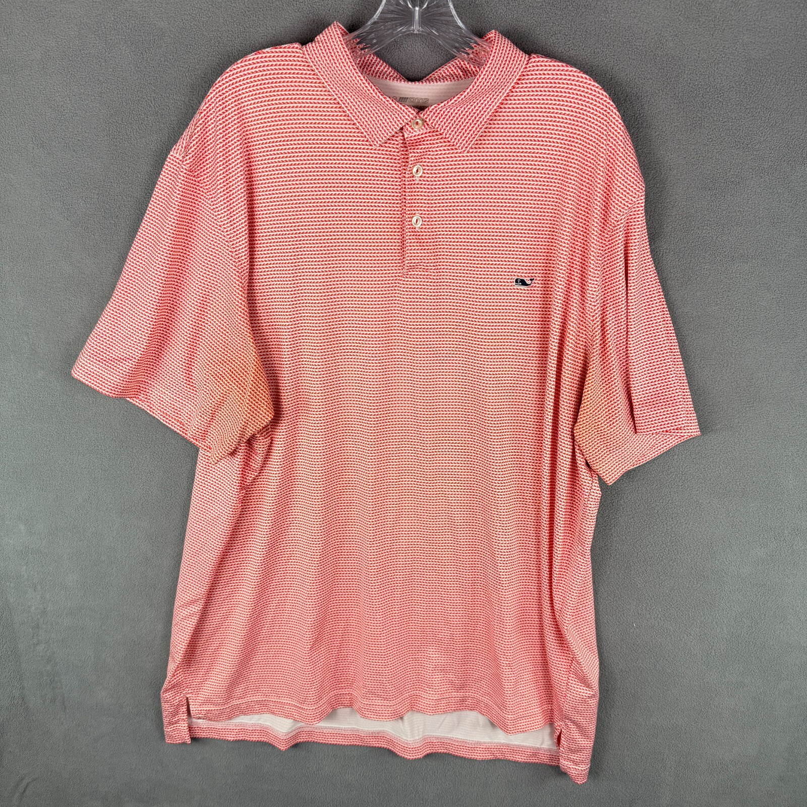 Vineyard Vines Men’s Polo 2XL OTG On The Go Sankaty Wave Pattern XXL Logo