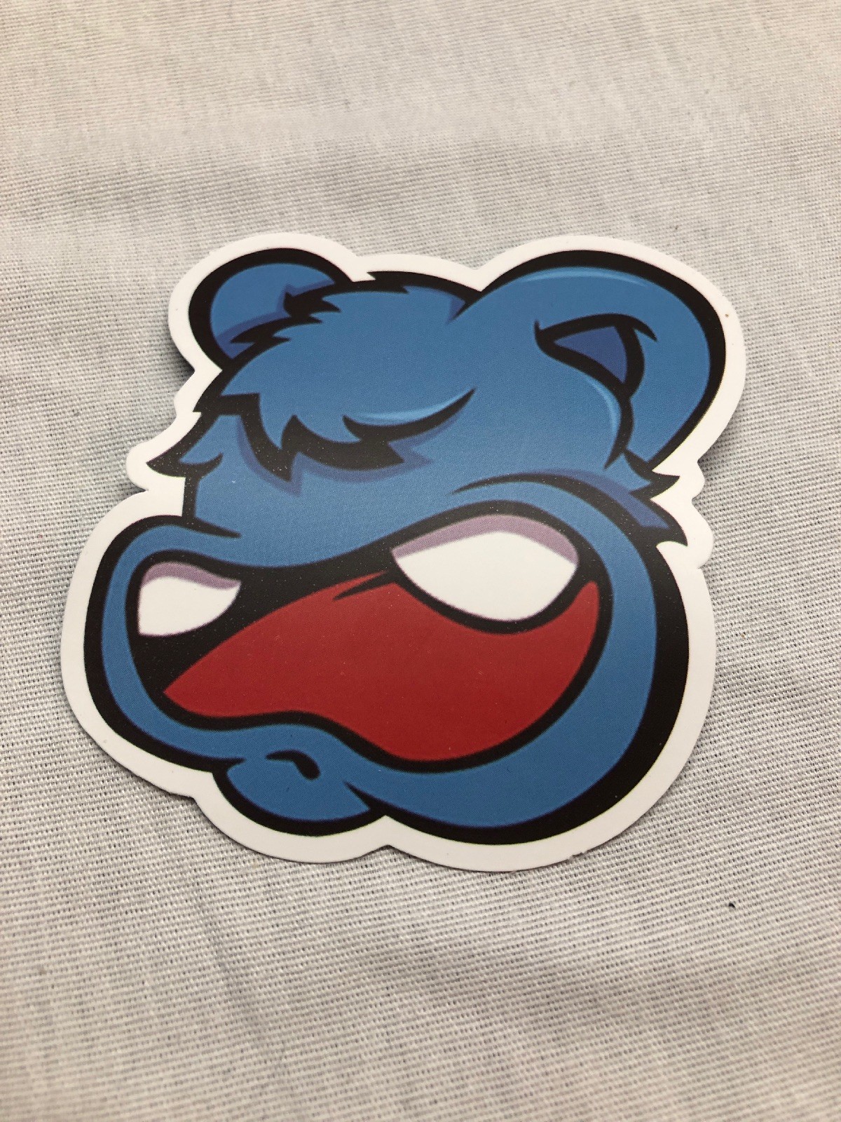 Blue Monster Face Skateboard Laptop Guitar Decal Sticker B4O