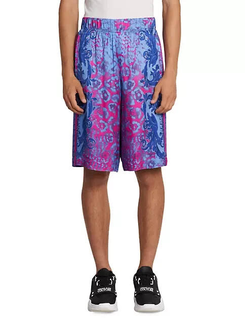 Шорты-бермуды Versace Jeans Couture Corti мужские XS с лазурной резинкой на талии 34590₽