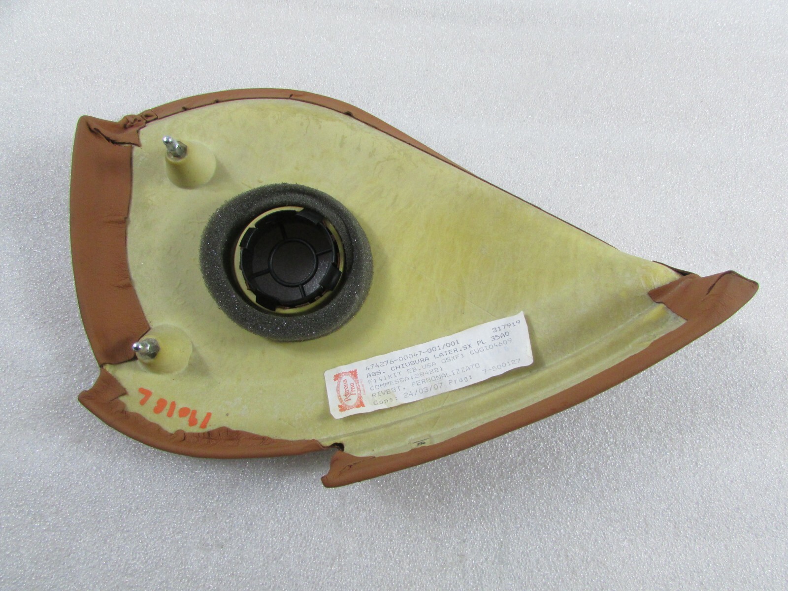 Ferrari 599 GTB, LH, Left Dash End, Tan, Used, P/N 0668517