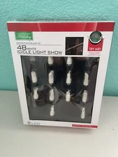 Living Solutions 48 White Icicle Drip Light Show NEW IN BOX