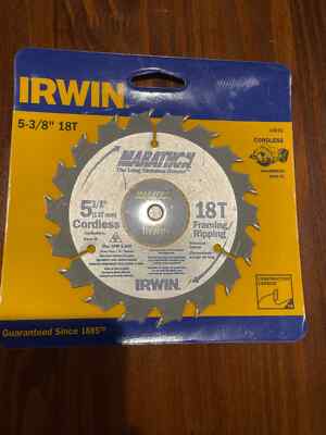 Irwin Marathon 14015 5-3/8'' 18T 10mm Framing/Ripping Cordless Circular Saw Blade