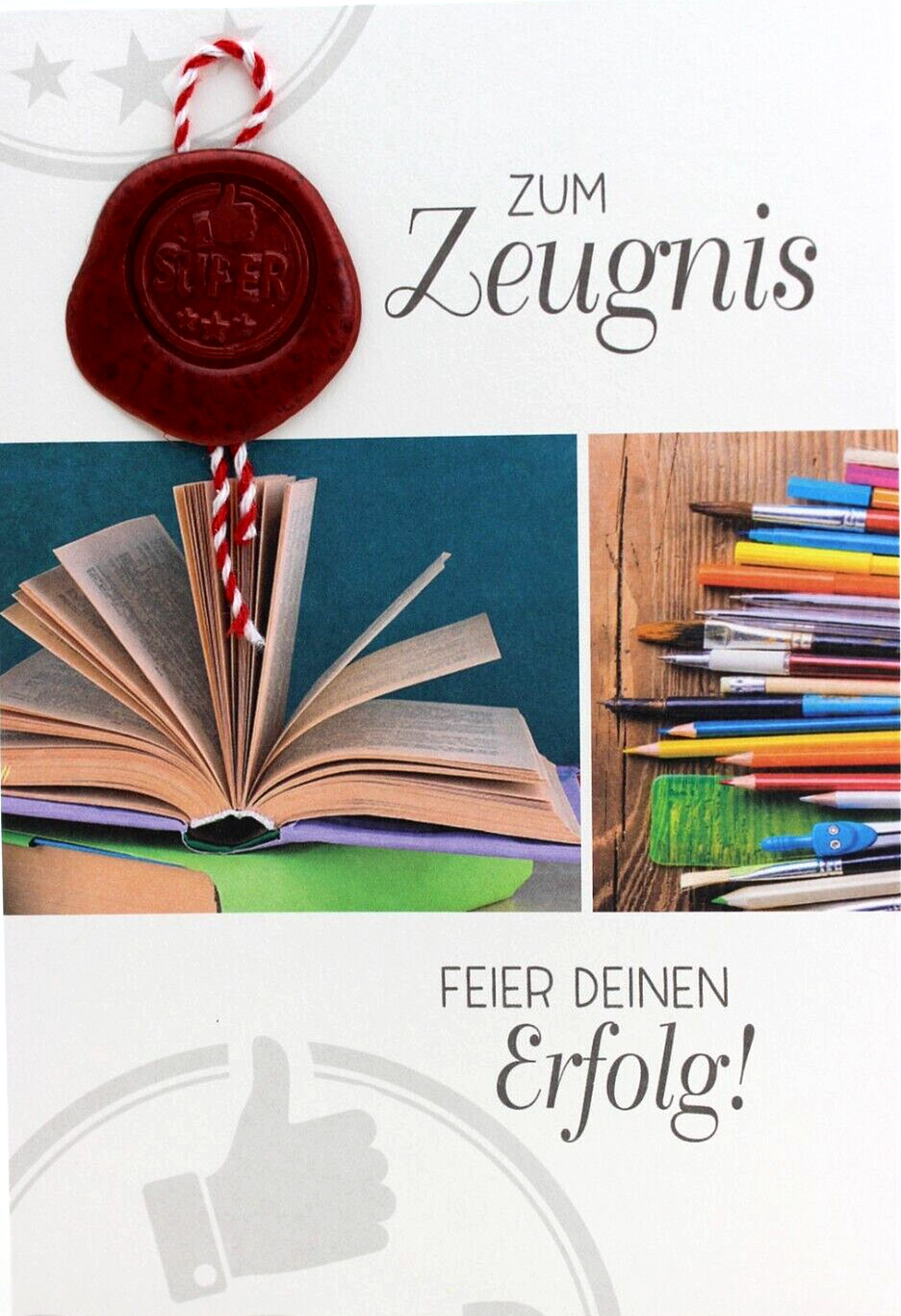 besondere Karte zum Zeugnis Glückwunschkarte Abschluss Prüfung Abiturkarte Abi3