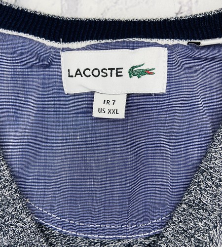 Lacoste Classic Logo Herren Pullover grau V-Ausschnitt; Größe 2XL - Bild 3 von 8