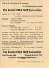 1976 Boston Star Trek convention memorabilia — photo 1