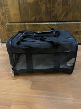 Original Sherpa's Pet Trading Co. Pet Carrier Small Airline Approved Black
