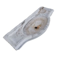 Antico vecchio Lavandino in vero Marmo da bagno cucina vasca lavello cm 79x35