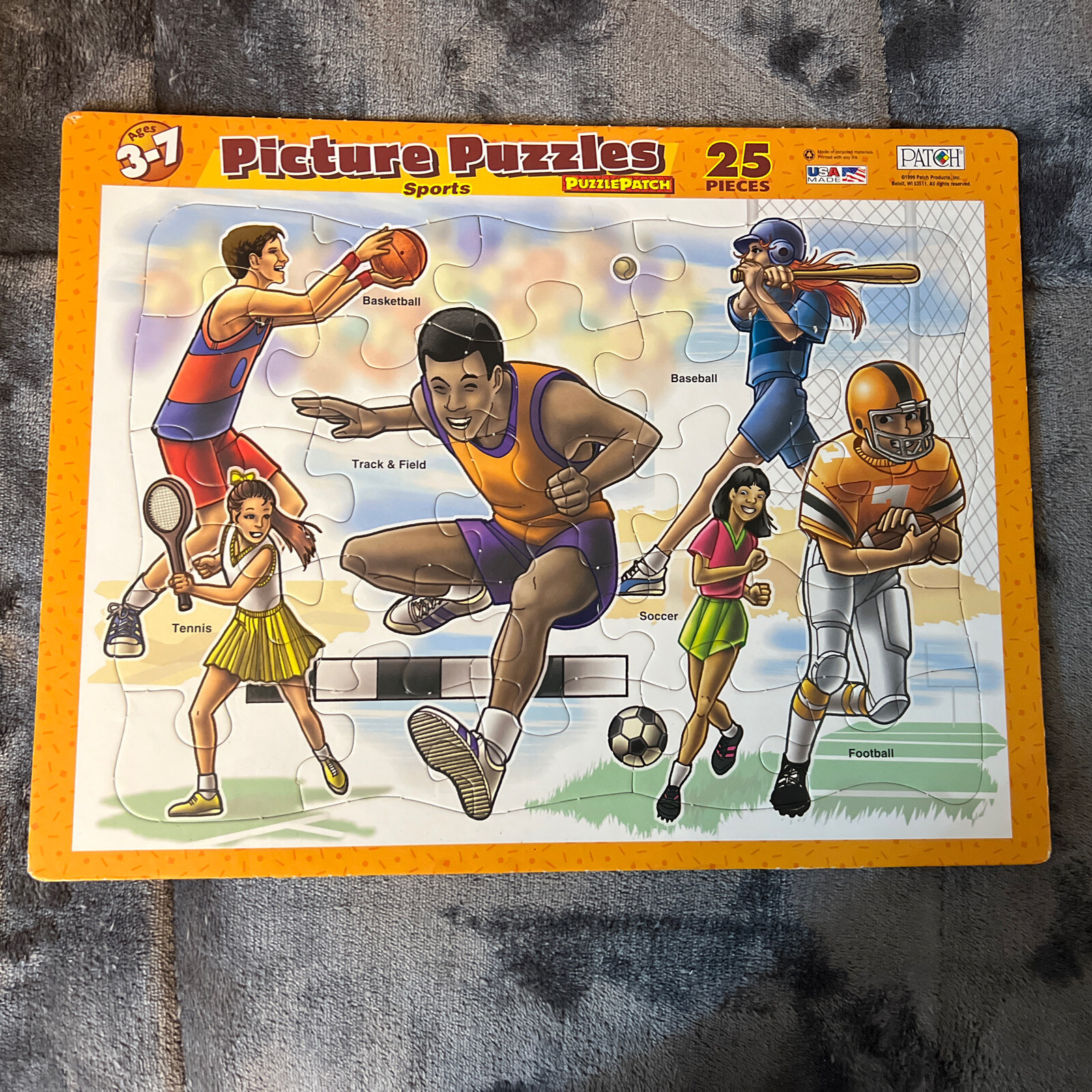 Vintage Puzzle Patch 25 Piece Picture Puzzles Sports 1999 eBay