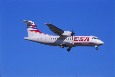 Dia OK-AFE ATR 42-420 CSA Czech Airlines Flugzeug 35mm ungerahmt O102-6-5