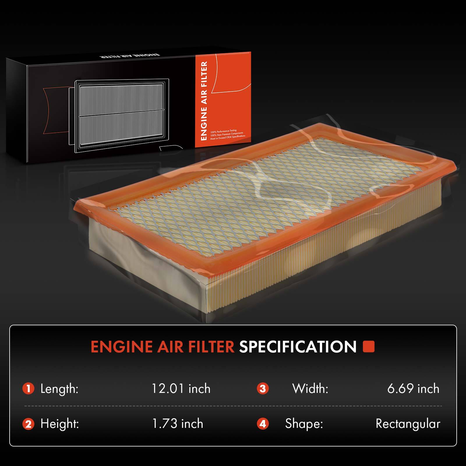 Engine & Activated Carbon Cabin Air Filter for Ford Edge 20072014