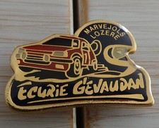 RARE PIN'S RALLYE PEUGEOT 205 GTI ECURIE GEVAUDAN MARVEJOLS LOZERE