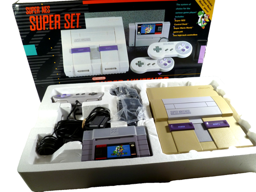 Super Nintendo SNES Vintage Gaming System Console Super Set - Matching Numbers - Picture 17 of 17