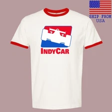 Indy Car Men's Ringer Red Size S-3XL