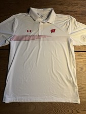 Brand New Wisconsin Badgers Under Armour Polo XL