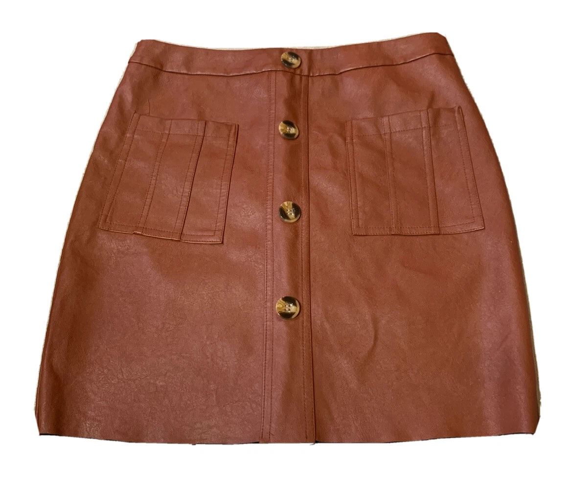 70s style brown hot sale skirt