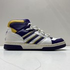 Vintage 2003 Adidas Decade Hi Purple Yellow White Lakers High Top Size 12 — photo 3