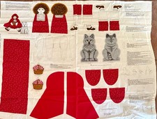 Uncut Vintage Vip Cranston Little Red Riding Hood Wolf Cut And Sew Panel