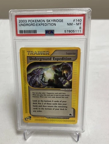 PSA 8 Pokémon Underground Expedition #140 Pokemon Skyridge