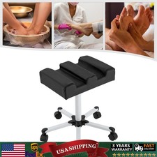 Black Pedicure Manicure Footrest Foot Massage Manicure Nail Beauty Stool Stand