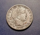 Fine 1909-P Barber Half Dollar