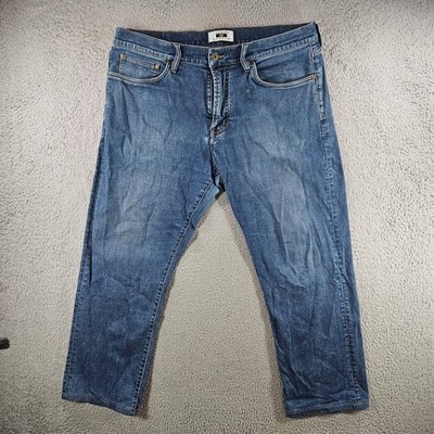 Joseph Abboud Mens Classic Fit Blue Jeans 36x27 Medium Wash