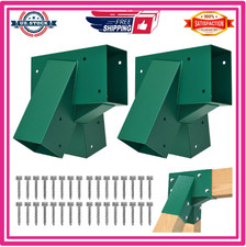 A-Frame 2 Swing Set Brackets Heavy Duty Steel 4x4 Legs 4x6 Beam DIY Kit