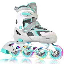 Inline Skates for Kids Girls Ages 5-8 8-12 4-6 6-12 with Light Up Wheels, Adj...