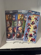 Hallmark Avengers Holographic Stickers  SPIDER-MAN 3 PACKS IN ALL SHIPS SAMEDAY