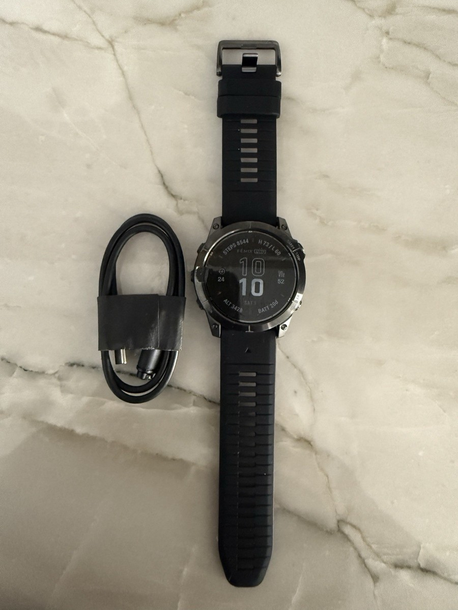 Garmin fenix 7X Pro Sapphire Solar 51mm GPS Smartwatch, Carbon