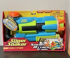 NEW Super Soaker Aqua Shock Sneak Attack Blue...