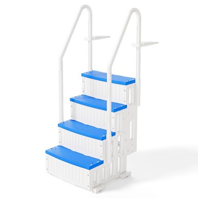 4 Steps Swimming Pool Ladder with Handrail Step for Indoor Outdoor Swimming Pool