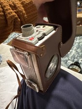 Vintage Kodak Brownie Movie Camera Leather Field Case Eastman Kodak Rochester