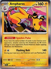 Ampharos 029/086 Rare Chaos Rising Pokemon Holo Near Mint