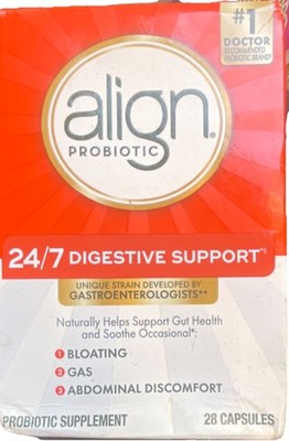 Align Probiotic Digestive Support Capsules, Bifantis, 28 Count  exp/07/2027