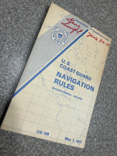 Vintage US Coast Guard 1977 Navigation Rules International Inland Nautical Boat