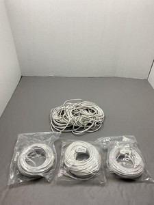 Lot 4 Cat5e Ethernet LAN Cable RJ45 White 100ft 60ft GWCAT100 938210201X Network