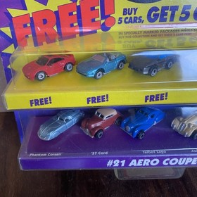 Micro Machines #21 Aero Coupes Collection w/ 5 Bonus Cars 65080 Galoob 1997 Vtg