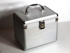 CD/DVD Koffer, ALU-Koffer inkl. 70 Doppel-Hängeregister 2 Schlüssel  mit Inhalt