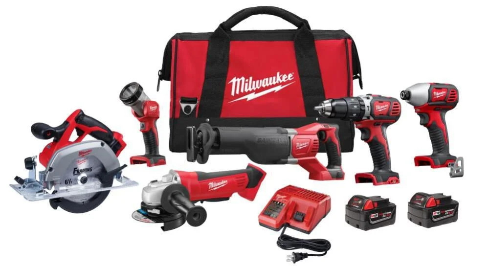 Комбинированный аккумуляторный литий-ионный аккумулятор Milwaukee M18 с 6 инструментами