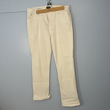 NYDJ Marilyn Straight Jeans Size 12 Optic White Cool Embrace Lift X Tuck