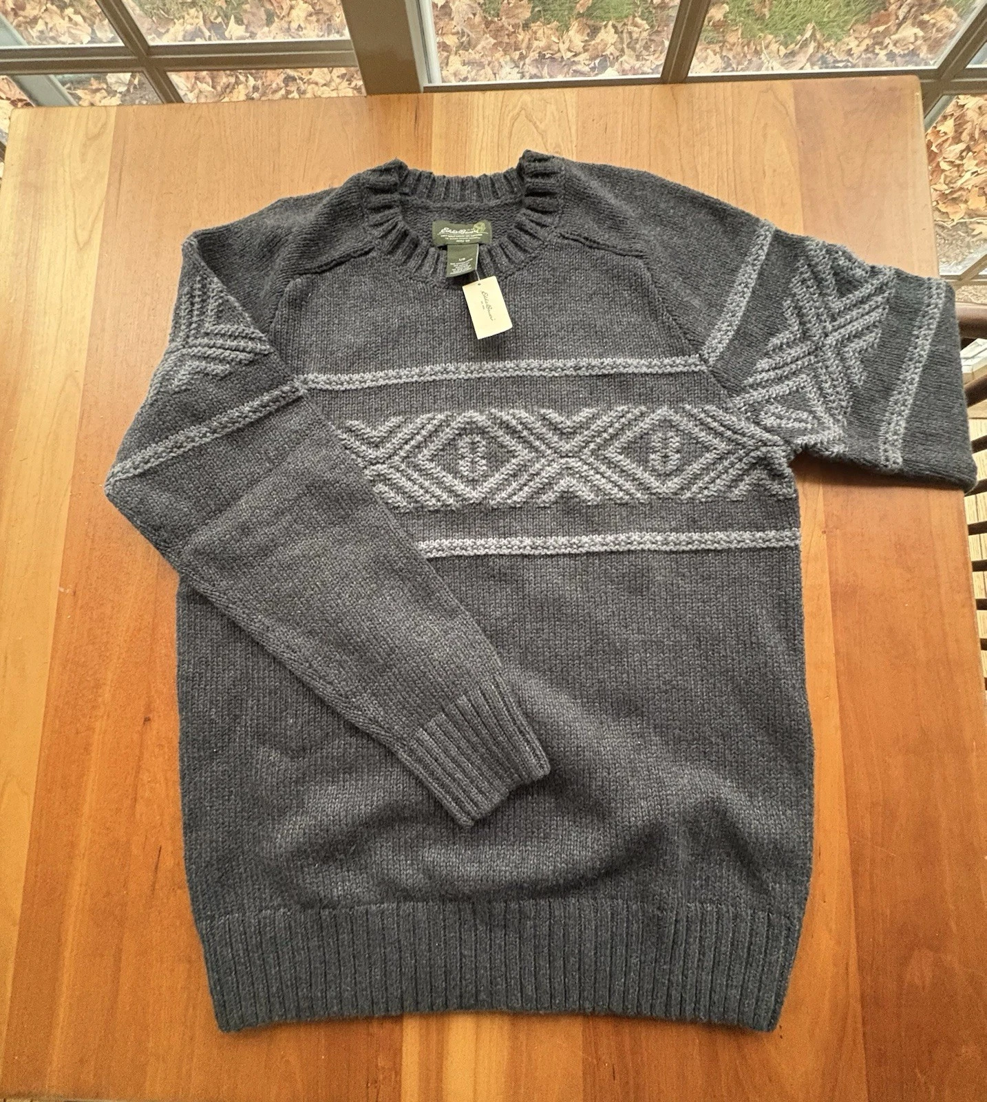 Eddie Bauer Wool Blend Pullover NOS with Tag Men’s L