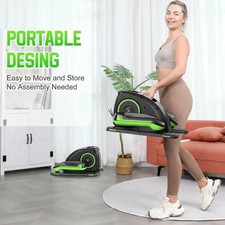 Mini Ellipsentrainer für Zuhause Untertisch Elektrischer Crosstrainer Schwarz