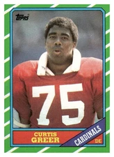 1986 Topps #334 Curtis Greer St. Louis Cardinals Football Card 33661
