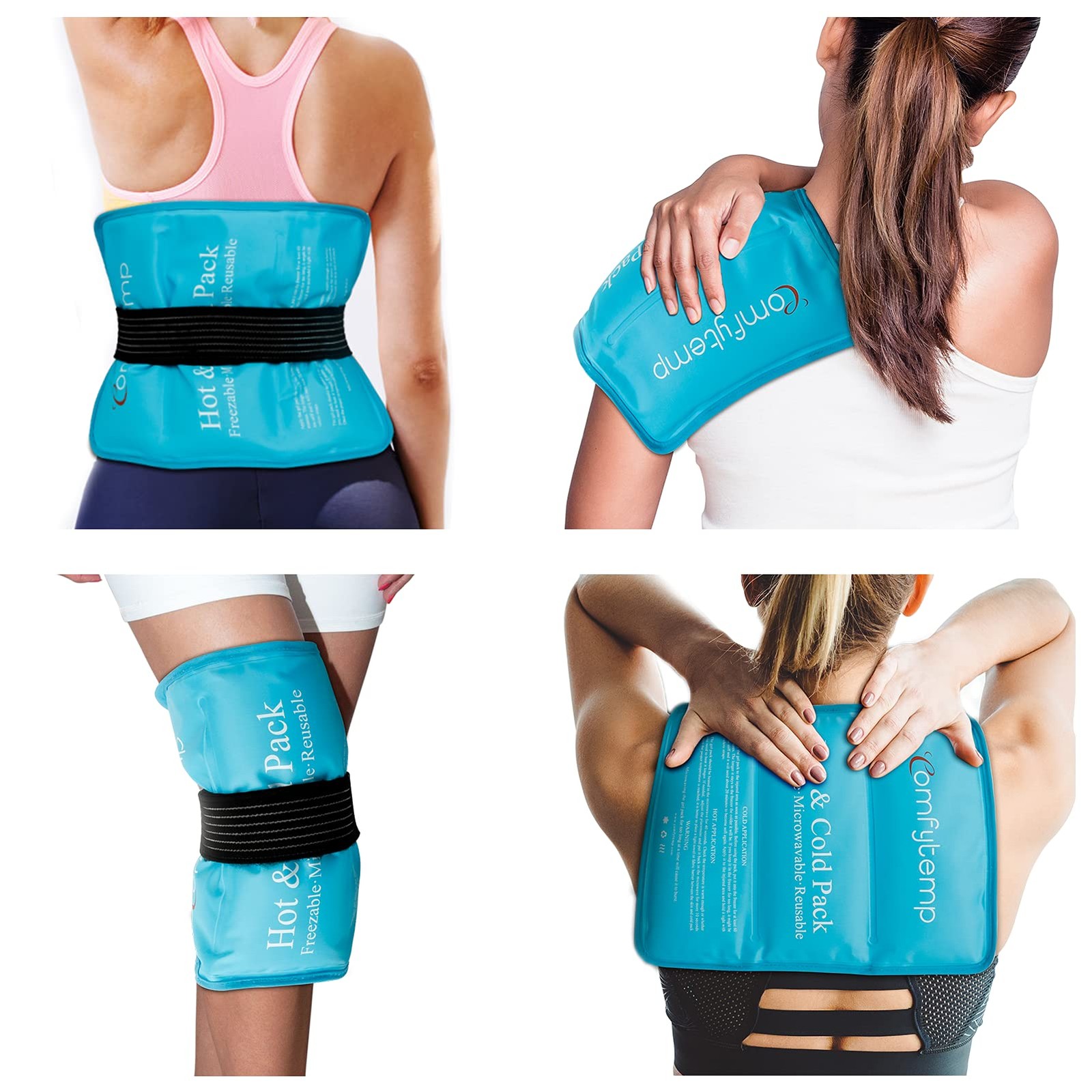 Large Gel Ice Pack for Injuries 27x37cm Reusable Gel Hot/Cold Pack