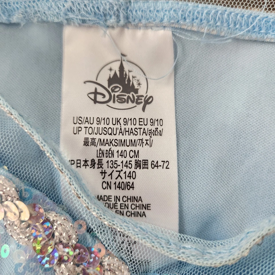 Girl's Disney Premium Cinderella Princess Ball Gown Dress Costume SIZE 9/10 flaw - Image 4 of 4