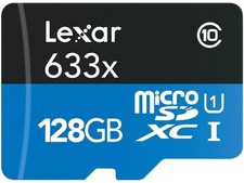 Lexar High-Performance 633x microSDXC UHS-1 Memory Card, 128GB