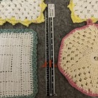vintage crochet potholders lot — photo 9